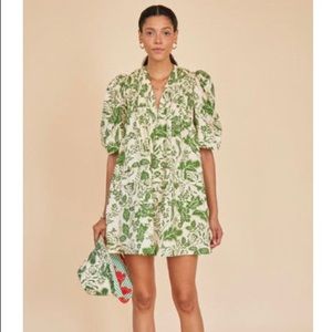 Hunter Bell Green Floral Mini Dress